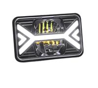 Oougjvce Faro Proiettore Fari LED Per Auto Fari Da 5 Pollici 4x6 Pollici Con Fascio Alto/basso Bianco DRL Segnale Di Svolta Ambrato Per Kenworth Per Peterbilt Per Freightliner Fari Anteriori(1 Piece)