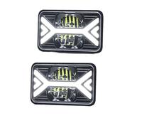 Oougjvce Faro Proiettore Fari LED Per Auto Fari Da 5 Pollici 4x6 Pollici Con Fascio Alto/basso Bianco DRL Segnale Di Svolta Ambrato Per Kenworth Per Peterbilt Per Freightliner Fari Anteriori(2 Piece)