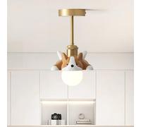 OOWOKS Lampada da soffitto per bambini E27 a forma di cane, lampada decorativa per cameretta, lampadario a forma di cane, piccola lampada decorativa carina per bambini con 3 temperature di colore