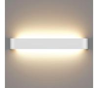 OOWOLF 58CM Applique da Parete Interno 1 Pezzi, Temperatura Colore Regolabile 3000K/4500K/6000K, 16W Lampada a Muro Moderna per Camera da Letto, Soggiorno