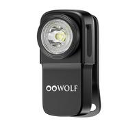 OOWOLF Torcia LED Ricaricabile da 250 Lumen, Mini Torcia EDC con Clip e Magnete, 7 Modalità di Illuminazione, Funzione di Memoria, USB-C, IPX5, Compatta 52mm/65g per Campeggio Lavoro Emergenza