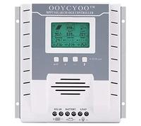 OOYCYOO MPPT 60A Regolatore di Carica Solare 24V 12V Auto Max.PV Tensione 100V DC Regolatore Solare di Ingresso per Batteria al Litio NiCd al Gel Sigillata Ventilata con LCD Retroilluminato