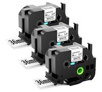 Oozmas TZe261 36mm Compatibile con Brother P-Touch Band 36 mm TZe-261 Laminato, Compatibile con Brother PT-PT-P950NW P900W PT-9700 PT-9800, Nero su Bianco