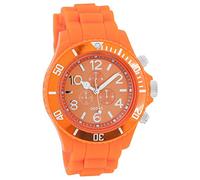Oozoo C4836 - Orologio da donna, cinturino in silicone, colore: arancione fluoro, striscia