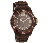 Oozoo C5059 - Orologio da polso da donna, cinturino in silicone colore marrone