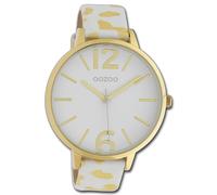 Oozoo Orologio Da Donna Timepieces Analogico In Pelle Bianco Giallo UOC10209