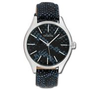 Oozoo Orologio Da Donna Timepieces Analogico In Pelle Blu Nero UOC10434