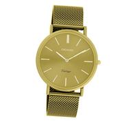 Oozoo Damenarmbanduhr C20000 - Bracciale vintage analogico senape in acciaio inox UOC20000, Bracciale