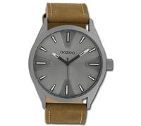 Oozoo Orologio Da Polso Da Uomo Timepieces Analogico In Pelle Marrone UOC10022