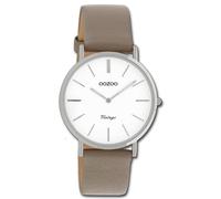 Oozoo Orologio da Polso Donna Vintage Serie Analogico Pelle Taupe Braun UOC20017