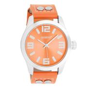 Oozoo Orologio da polso Junior Basic Neon Line con cinturino in pelle, 40 mm, arancione fluo/arancione fluo JR317, Jr317 - Neon Orange