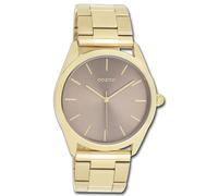 Oozoo Orologio da Polso Unisex Timepieces Analogico Acciaio Inox Oro UOC11431