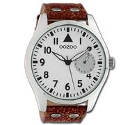 Oozoo Orologio da Polso Unisex Timepieces Analogico Pelle Braun UOC10325