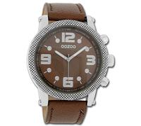 Oozoo Orologio da Polso Unisex Vintage Serie Analogico Pelle Braun UOC3132A