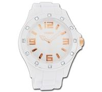 Oozoo Orologio da Polso Unisex Vintage Serie Analogico Silicone Bianco UOC4337A