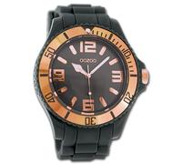 Oozoo Orologio da Polso Unisex Vintage Serie Analogico Silicone Grigio UOC4284A