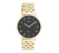 Oozoo Orologio da uomo vintage | Orologio da polso da uomo | Bellissimo orologio da uomo | Elegante orologio analogico da uomo in rotondo C20365_C20371, oro/nero, Bracciale