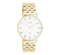Oozoo Orologio da uomo vintage | Orologio da polso da uomo | Bellissimo orologio da uomo | Elegante orologio analogico da uomo in rotondo C20365_C20371, oro/bianco, Bracciale