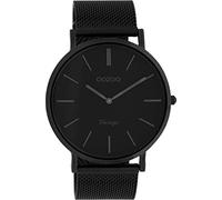 Oozoo Orologio Nero, Nero 44 millimetri