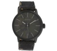 Oozoo Orologio Unisex Timepieces Analogico Tessuto Nero Marrone UOC10004
