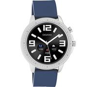Oozoo,Smartwatch unisex con cinturino in silicone da 45 mm,monitoraggio della pressione sanguigna e dell'ossigeno nel sangue,Quadranti selezionabili,Monitoraggio del sonno