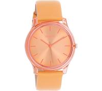 Oozoo Timepieces,Orologio da polso da donna con cinturino in pelle, orologio di alta qualità per donne, elegante orologio analogico da donna, rotondo, arancione-mango, misura unica, cinghie