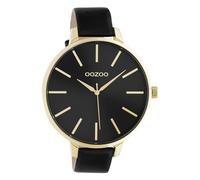 Oozoo Timepieces UOC10844 - Orologio Analogico da Polso da Donna con Bracciale in Pelle, Colore: Nero, Oro-Nero
