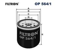 OP 564/1 FILTRON Filtro olio per CHEVROLET,DAEWOO,RAVON,UZ-DAEWOO