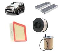 OP Kit tagliando 4 filtri per Citroen Berlingo II 1.6 BlueHDi gasolio 2008+