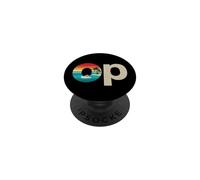 Op Ocean Vintage Pacific Ocean Beach Sun Palm Trees Retro PopSockets PopGrip Adesivo