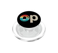 Op Ocean Vintage Pacific Ocean Beach Sun Palm Trees Retro PopSockets PopGrip per MagSafe