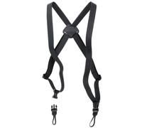 OP/TECH USA Bino/Cam Harness - Imbracatura autoregolante con sganci rapidi - Elastico nero