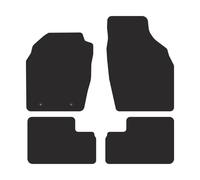 OP02-1 Set Tappetini Velluto Premium Pelle Bianca per Opel Agila A 2002-2008 dop