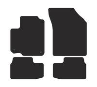 OP04-1 Set Tappetini Velluto Premium Pelle Bianca per Opel Agila B 2008-2014 tap