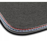 OP65-1 1pz Tappetino Velluto Premium Pelle Rosso&Blu per Opel Corsa-e dal 2020 t