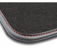 OP65-3 1pz Tappetino Velluto Premium Pelle Rossa per Peugeot e-208 dal 2019 tapp