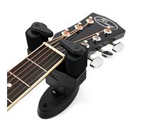 Opaco nero automatico a parete gancio chitarra acustica per Gibson, Ibanez, Tanglewood, Yamaha & Fender chitarre con braccioli imbottiti - apertura automatica e funzione di chiusura (viti incluse)