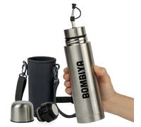 Opaco pronto con tutte le sue parti in acciaio inox - Thermos opaco 2 in 1 cambiando il coperchio è un thermos classico - Automatizza i tuoi Mate Argentini o Terere - Con te ovunque con te - 500 ml