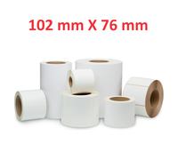 Opaco White Adesivo Roll:102mm x 76mm, 440 labels,Diametro 40mm Ad inchiostro