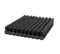 Opaeroo Peg Hook Locks Stop Lock 100pcs plastica Rosso Stop Locks Retail Peg Hook Sicurezza Serrature Pegboard Peg Locks Retail Security Display Hook Lock 6mm Black