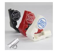 Opaeroo Peg Hook Locks Stop Lock 100pcs plastica Rosso Stop Locks Retail Peg Hook Sicurezza Serrature Pegboard Peg Locks Retail Security Display Hook Lock 8mm White