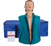 Opaeroo Professionale per Adulti CPR Pelle Scura, manichino didattico per l'addestramento al Primo Soccorso Educazione del paziente Insegnamento del Modello di addestramento per simulatore CPR