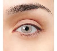 Opal VIP Lenti a contatto grigio chiaro design naturale 2 pezzi Annuali super comode - Kit con porta lenti a contatto, pinzette e ventosa in silicone - Senza correzione 0.00 diottrie