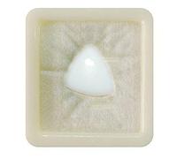 Opale bianco naturale certificato da55Carat, forma a trilione da 4 carati, per scopi astrologici, pietra portafortuna di ottobre, gioielli per lo zodiaco della Bilancia.