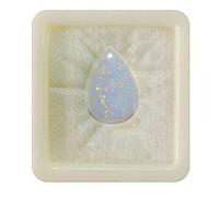Opale di fuoco naturale certificato da55Carat, a forma di pera da 4 carati, per scopi astrologici, pietra portafortuna di ottobre, gioielli per lo zodiaco della Bilancia.