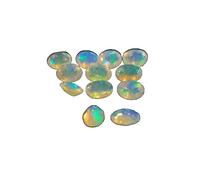 Opale etiopiano, 5 x 3 mm, 1 opale etiopiano di qualità AAA, 1 pezzo ovale facciato etiopiano opale facciato, naturale welo opale multi fuoco, opale sciolto per gioielli Making OPAL-6863