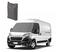 Opaltool Copertura per Parabrezza Anteriore Adatta per 2006-2024 Fiat Ducato Peugeot Boxer Citroen Relay, Oxford 600D Lusso Copertura per Parabrezza Anteriore Fuori Parasole Tenda Antigelo