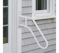 Opaltool Corrimano per Scale Esterne, orrimano per scale in acciaio inox a forma di U per 1-5 gradini, corrimano per anziani per garage, portico, giardino