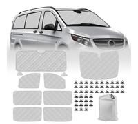 Opaltool Oscurante Termico Interno per Mercedes-Benz VITO III W447/Viano 2014-2022, 10 PCS LWB Parasole per Parabrezza Interno ai Raggi UV per la Privacy e il Controllo della Temperatura