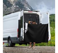 Opaltool Regolabile Porta Posteriore Doccia, Tenda Cambiante con Ganci Magnetici e Pannelli Privacy Laterali per Van Camper VW T5 T6 Mercedes-Benz Sprinter Ford Transit F-iat Ducato Viaggiatore